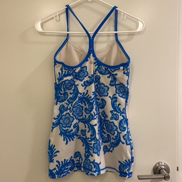 Lululemon Power Y Tank in Laceoflage Polar Cream - Picture 2 of 2